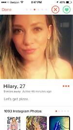 Hilary Duff’s Tinder Profile Makes Me Want to Swipe Right — Pic – Hollywood Life