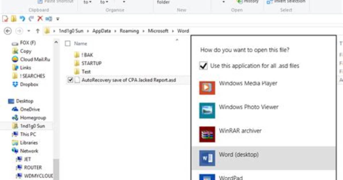 How Do I Open an Asd File in Word