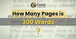 How Many Words in a 300 Page Book