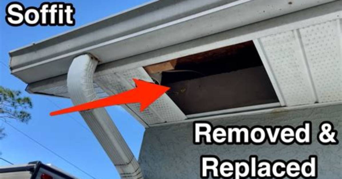 How to Remove 1 Piece of Soffit