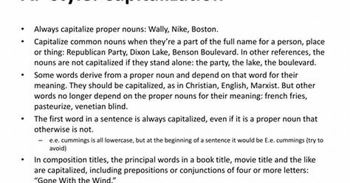 Is Nation Capitalized in Ap Style