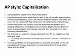 Is Nation Capitalized in Ap Style