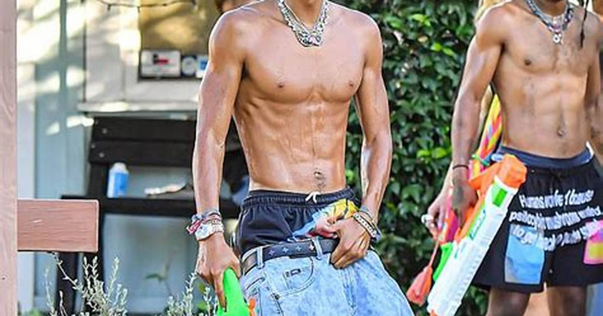 Jaden Smith Shows off His Ripped Muscular Body While Planting Trees — See Hot Pics