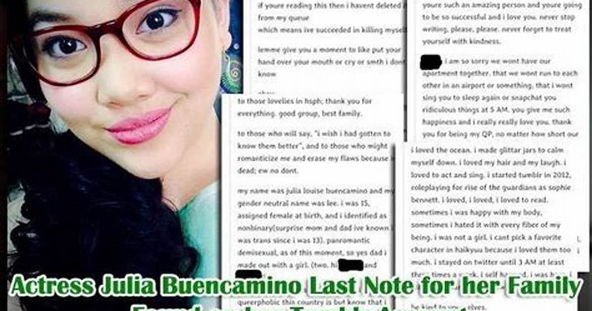Julia Buencamino Death Cause: How Did the Celebrity Daughter Die?
