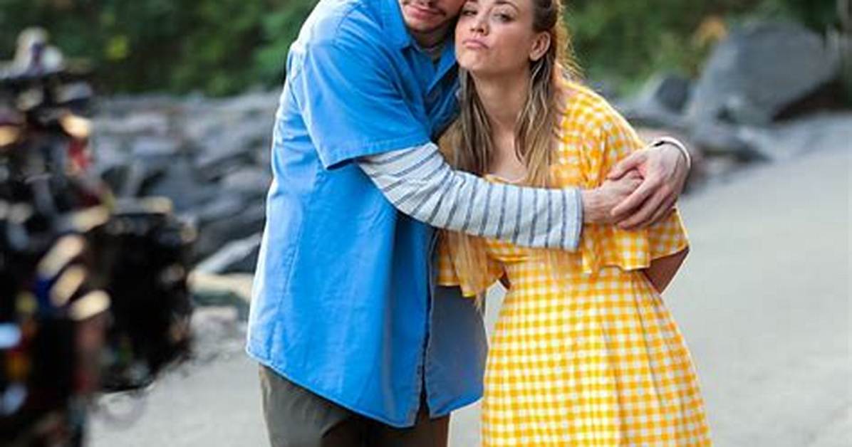 Kaley Cuoco Hugs Pete Davidson While Filming New Movie After His Reported Split from Phoebe Dynevor
