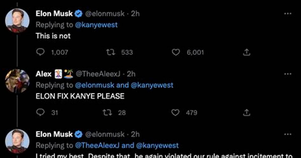 Kanye West’s Twitter Suspended by Elon Musk – Hollywood Life