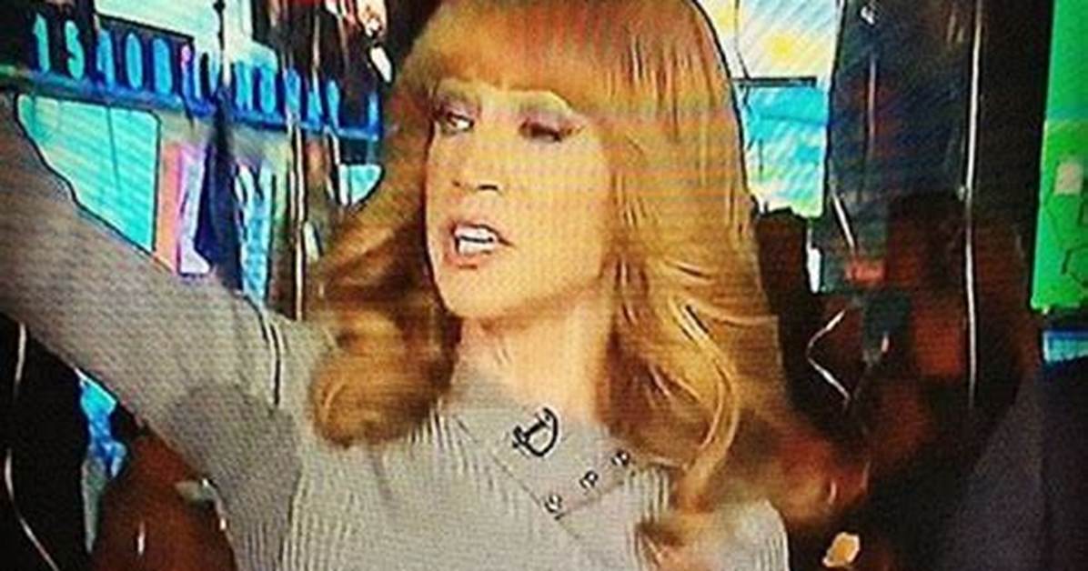 Kathy Griffin’s Pit Sweat Steals Nye Spotlight — Wardrobe Malfunction