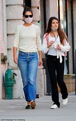 Katie Holmes, 41, & Daughter Suri, 14, Become Dyi Tie-Dye Twins While at Home in Quarantine