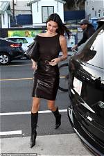 Kendall Jenner’s Sheer Black Top & Silk Skirt – Photos – Hollywood Life