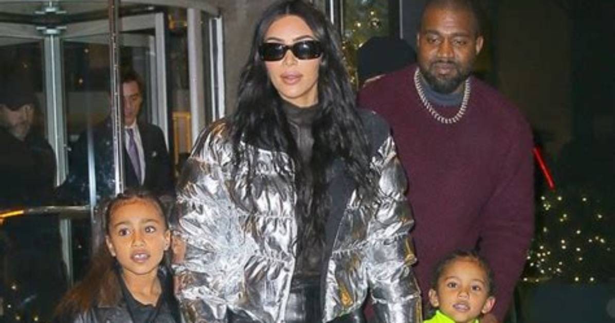Kim Kardashan Has Kanye West over at Her House to Celebrate Son Saint’s 7Th Birthday