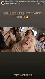 Kim Kardashian & Billie Eilish Bond After Singer Wears Skims Lingerie in ‘Lost Cause’ Music Video