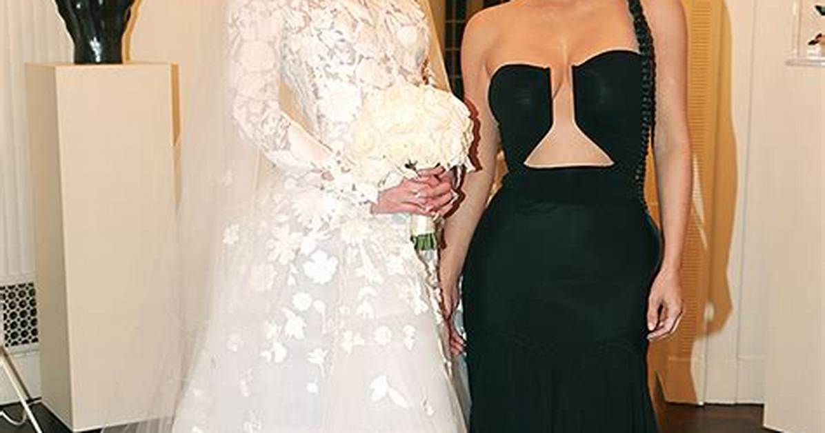 Kim Kardashian Helps Straighten Paris Hilton’s Wedding Dress Train – Hollywood Life