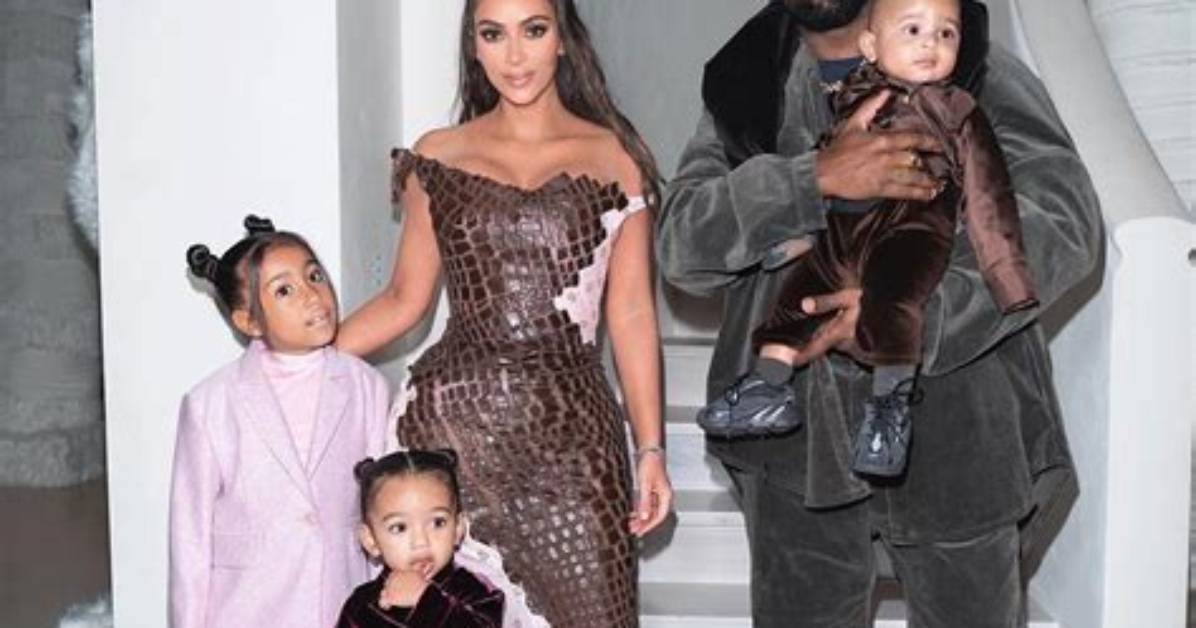 Kim Kardashian & Kanye West with North, Saint, Chicago & Psalm: Pics