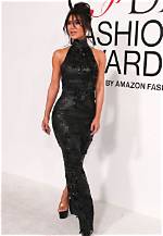 Kim Kardashian Rocks Black Halter Dress at 2023 Cfda Fashion Awards – Hollywood Life