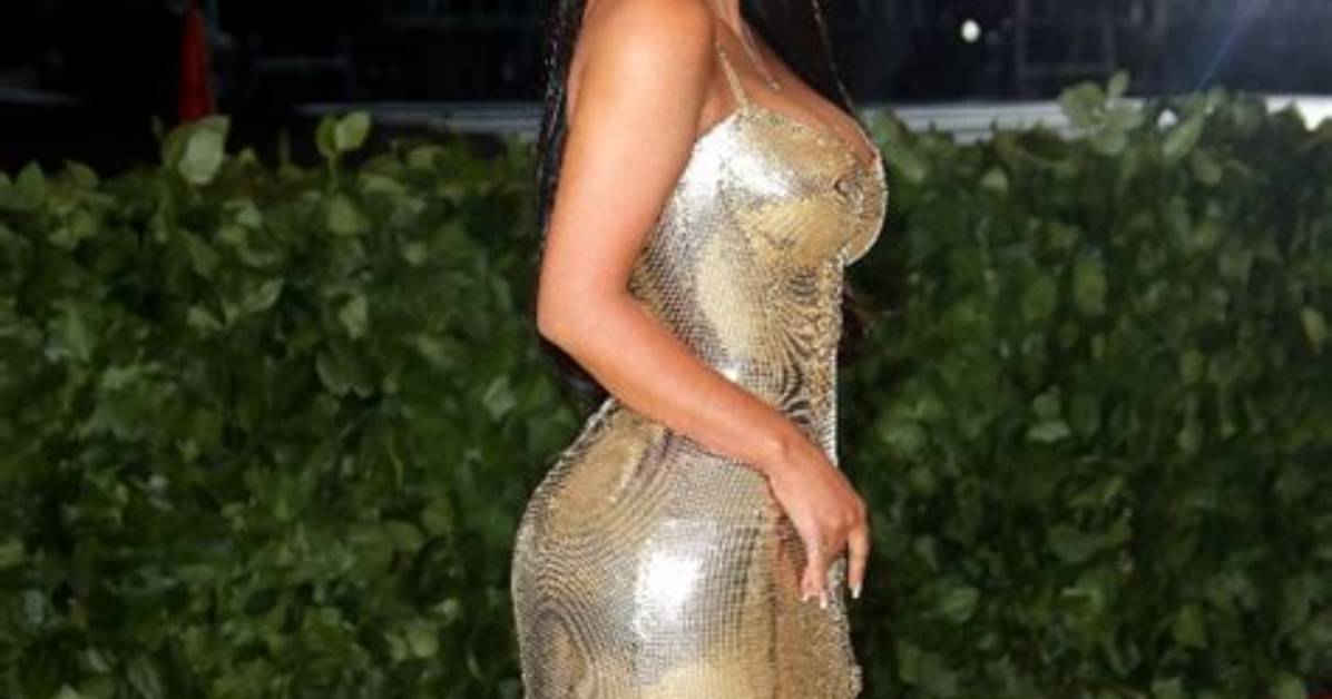 Kim Kardashian Rocks Gold Bikini for ‘Night Swim’ – Hollywood Life