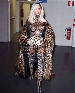 Kim Kardashian Sizzles in D&G Leopard Corset After Epic Show at Milan Fashion Week: Photos