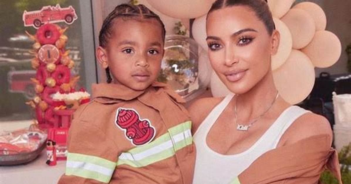 Kim Kardashian Snuggles Saint & Psalm at ‘The Tonight Show’: Photos – Hollywood Life