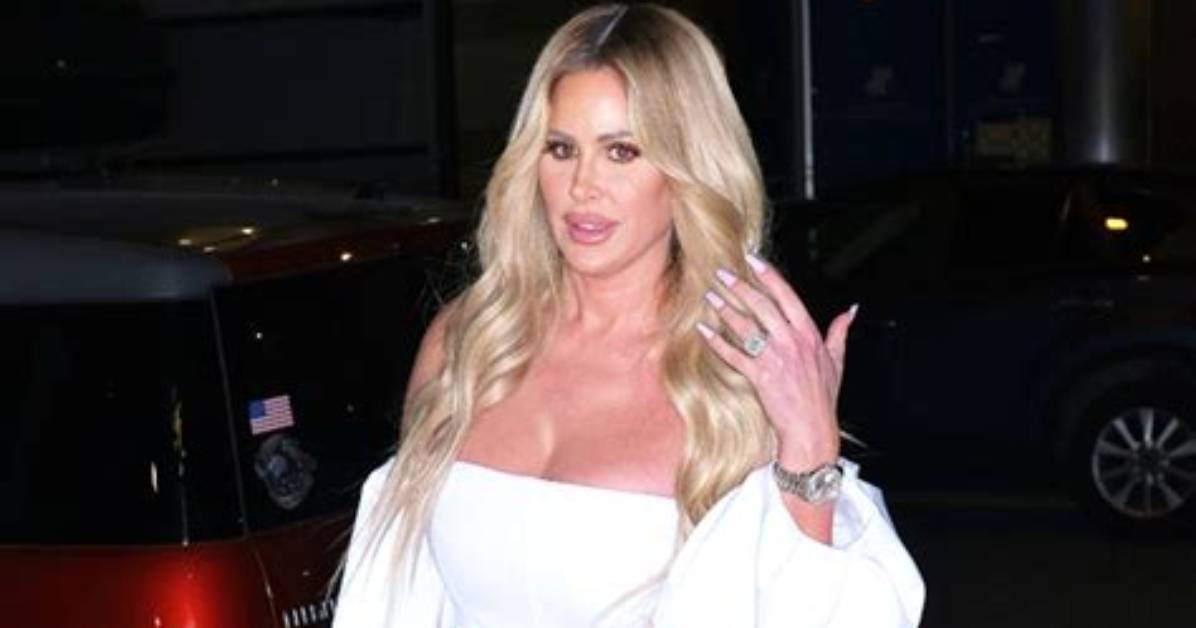 Kim Zolciak, 43, Stuns in Tight Black Leather Pants for Night out in Las Vegas