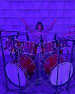 Kourtney Kardashian Plays the Drums Just Like Travis Barker While Joining Him in the Studio