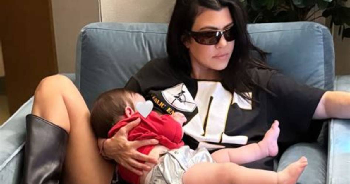 Kourtney Kardashian Poses with Son Rocky’s Stroller at Travis Barker’s Concert in Australia: Photos