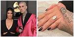 Kourtney Kardashian Rocks Diamond Ring Reading Travis Barker’s Name: Photo