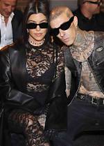Kourtney Kardashian & Travis Barker Leave Family Dinner with Reign, 8, & Landon, 19: Photos