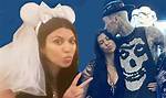 Kourtney Kardashian Wears Bridal Minnie Mouse Ears with Travis Barker at Disneyland — See Pics