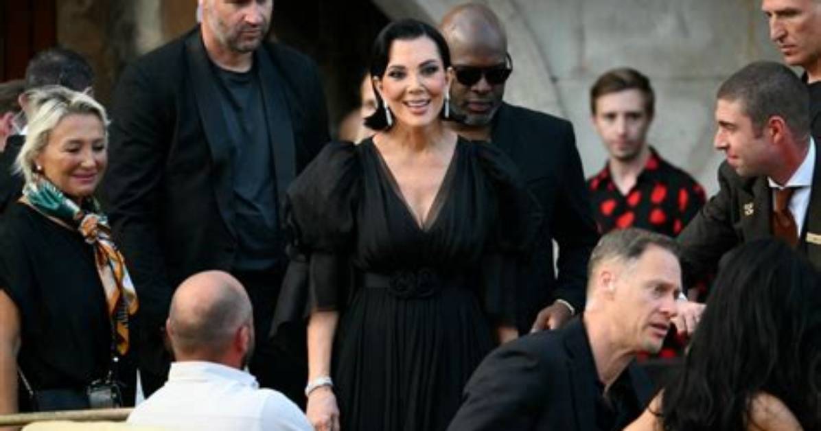 Kris Jenner, 65, Is All Smiles in Leather Pants & Sheer Shirt for Date Night with Corey Gamble