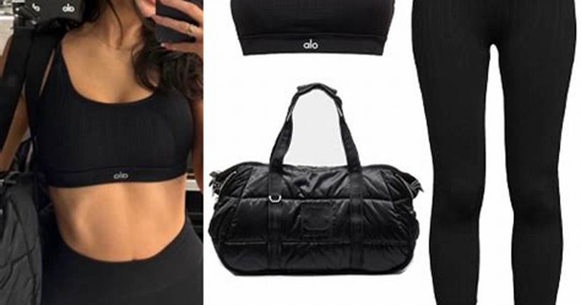 Kylie Jenner Models Black Sports Bra & Leggings for Sexy at-Home Workout: Watch