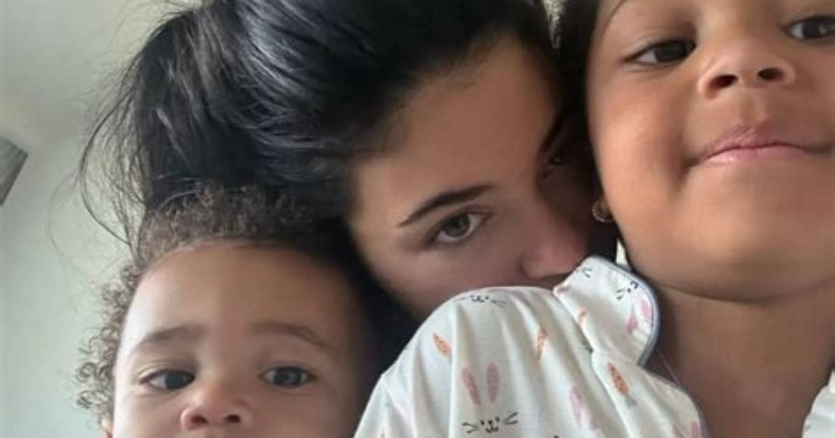Kylie Jenner Shares Adorable Video of Daughter Stormi, 5, & Son Aire, 1, Goofing off with Funny Filter