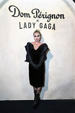 Lady Gaga Rocks Ripped Fishnet Stockings & Ghostly Makeup to Dom Perignon Event