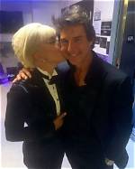 Lady Gaga & Tom Cruise Kiss Each Other’s Cheeks After Vegas Show – Hollywood Life
