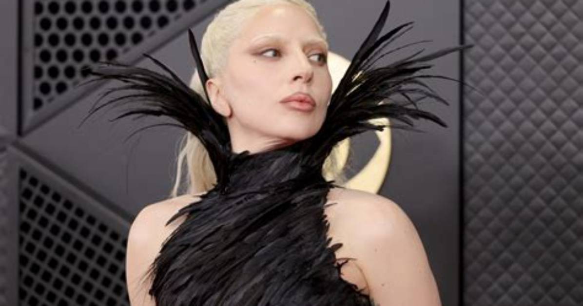 Lady Gaga Wears Sexy Silver Dress with Leg Slit to Perform at Billionaire’s Wedding