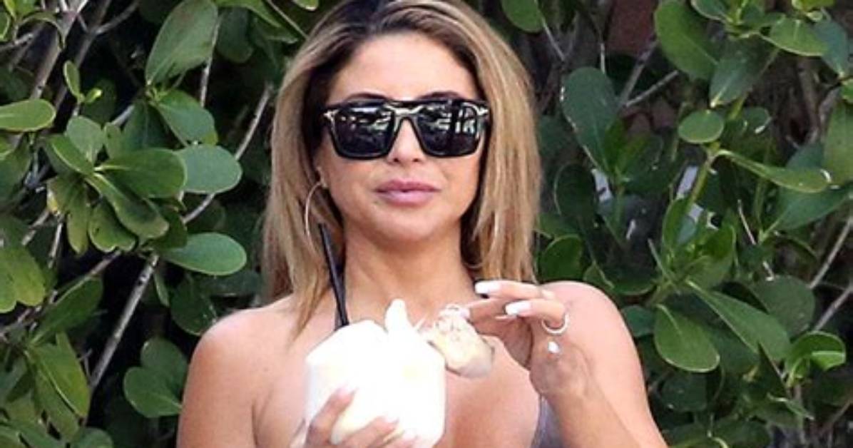 Larsa Pippen, 46, Rocks Sexy Studded Bikini While Lounging by the Pool — Pic