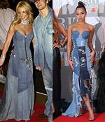 Leigh-Anne Pinnock Channels Britney Spears’ Iconic Denim Dress at Brit Awards