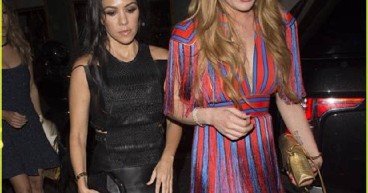 Lindsay Lohan & Kourtney Kardashian — See Pics