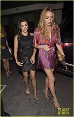 Lindsay Lohan & Kourtney Kardashian — See Pics