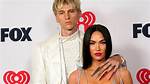 Machine Gun Kelly Rocks Gf Megan Fox Pink Leopard Sweater as He Says He ‘Signed a Deal’