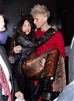 Machine Gun Kelly Sweetly Carries Gf Megan Fox Outside of ‘Snl’ Studio as He Arrives for Performance
