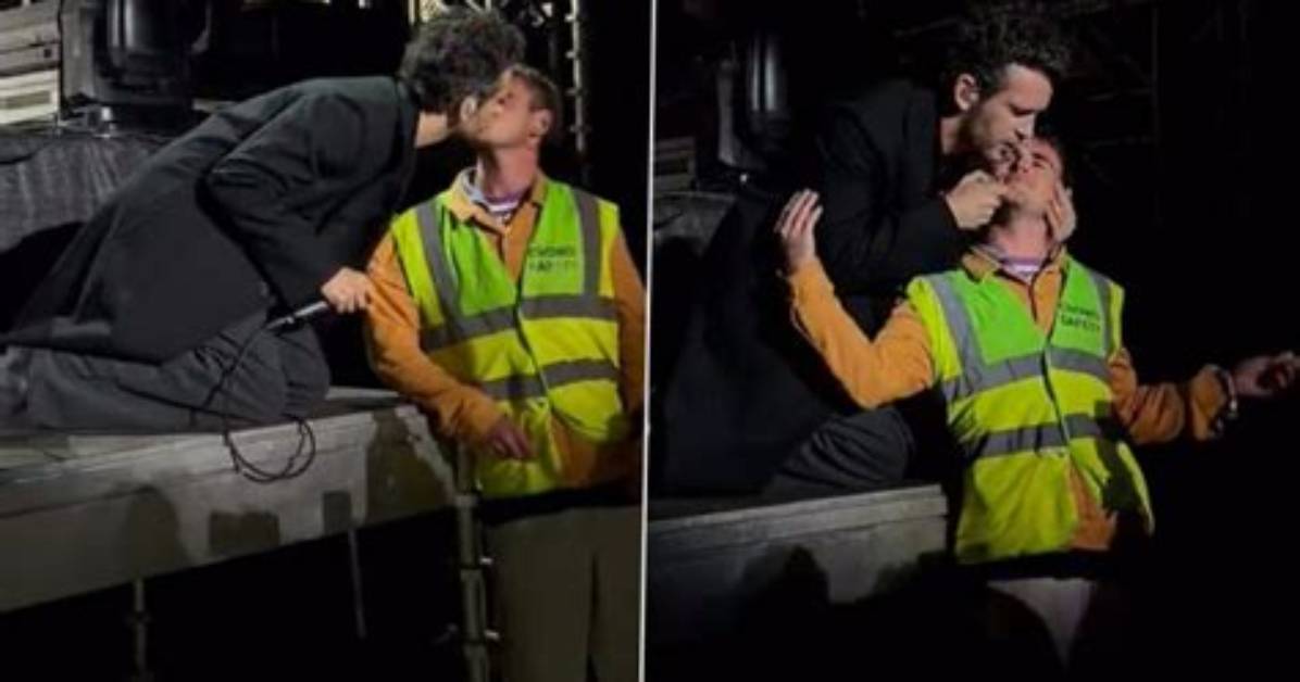 Matty Healy Kisses Male Security Guard During His Concert: Video – Hollywood Life