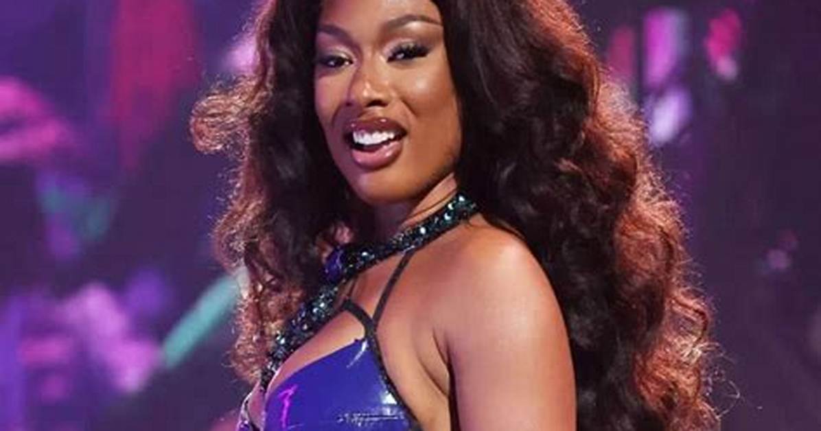 Megan Thee Stallion Hits the Desert in Black Leather Outfit for 2020 Bet Awards Performance