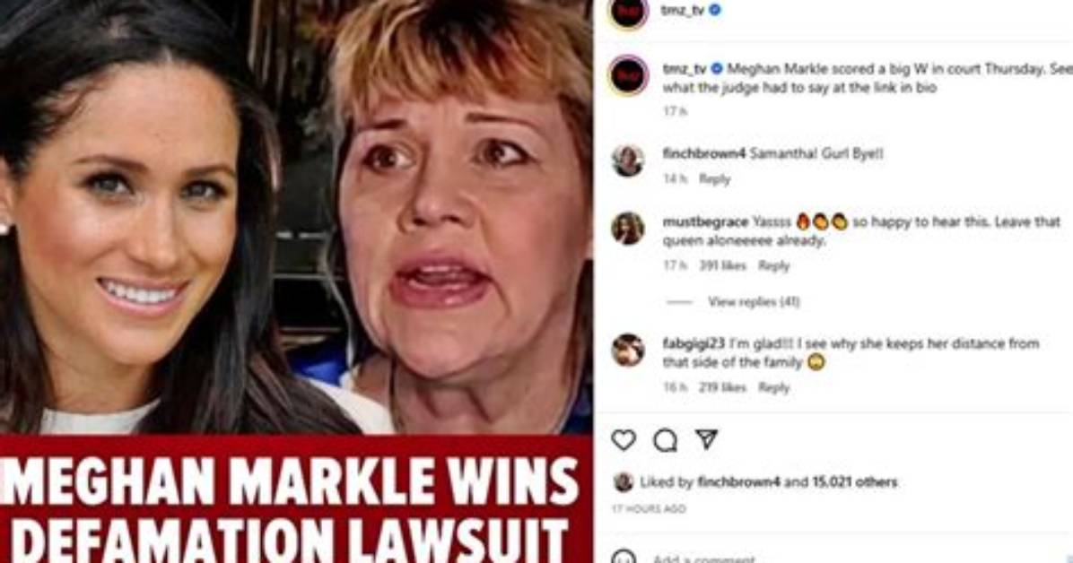 Meghan Markle Wins in Court After Sister Sues Her in $75,000 Defamation Case