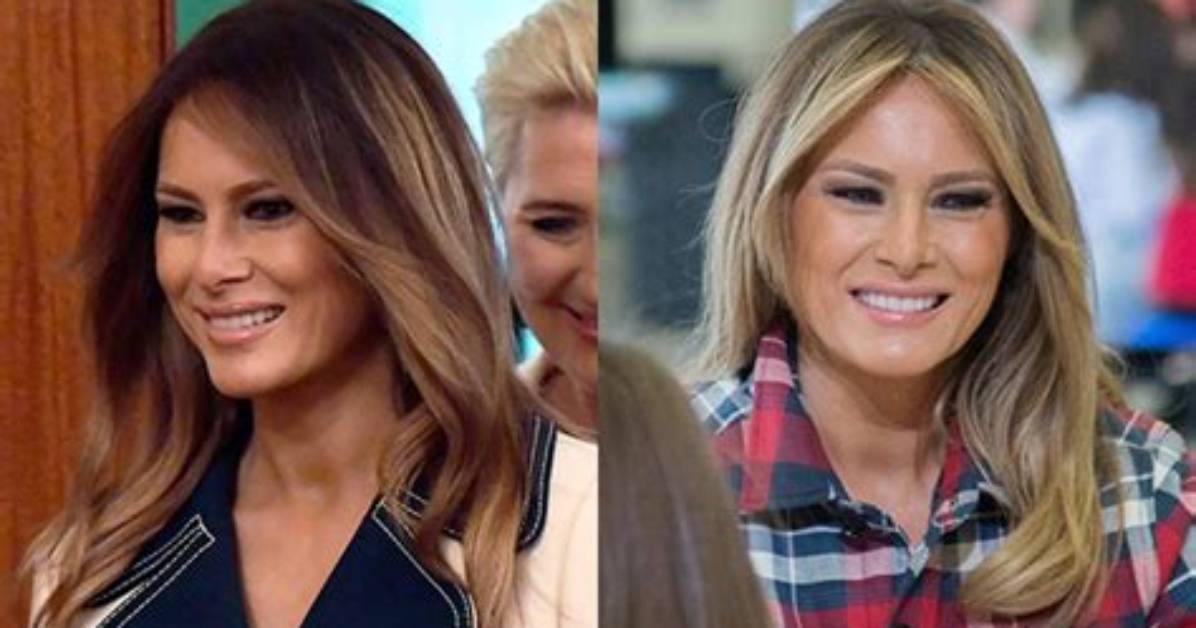Melania Trump Mocked After Debuting Blonder Hairdo: She’s ‘Grabbed Donald’s’ Hair Dye