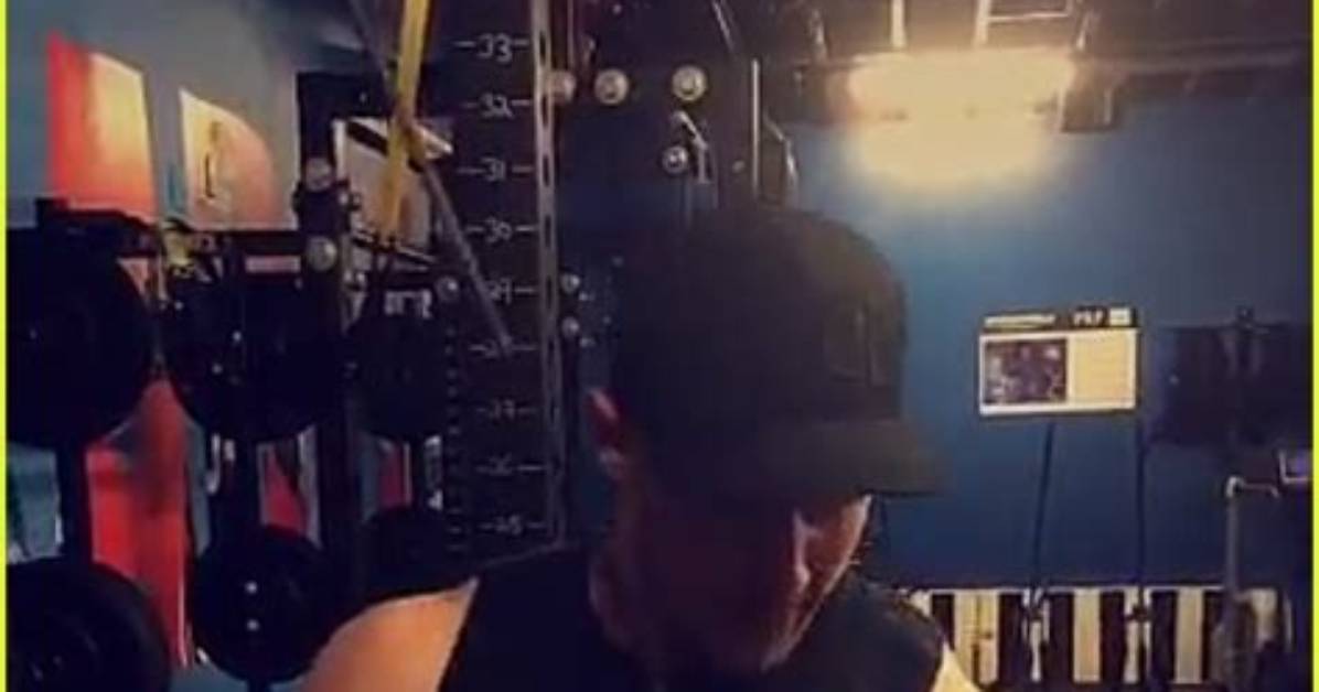 Nick Jonas Shows off His Strength While Doing Push-Ups with Priyanka Chopra on His Back — Pic