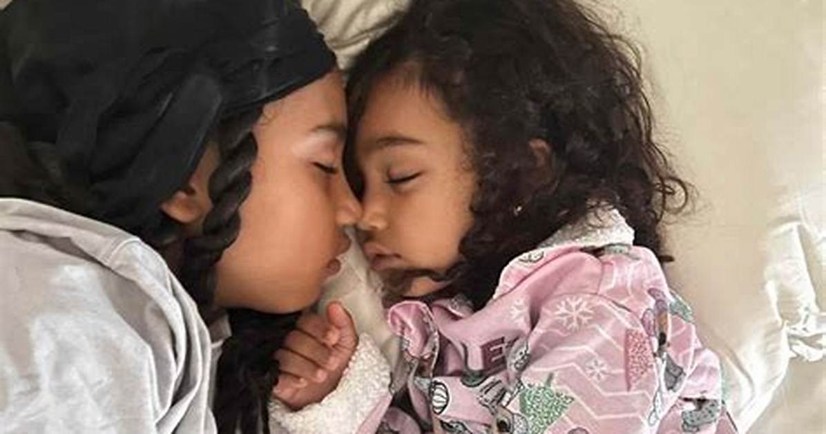 North West, 8, & Baby Sister Chicago, 3, Bond While Playing with Dolls in Adorable Tiktok