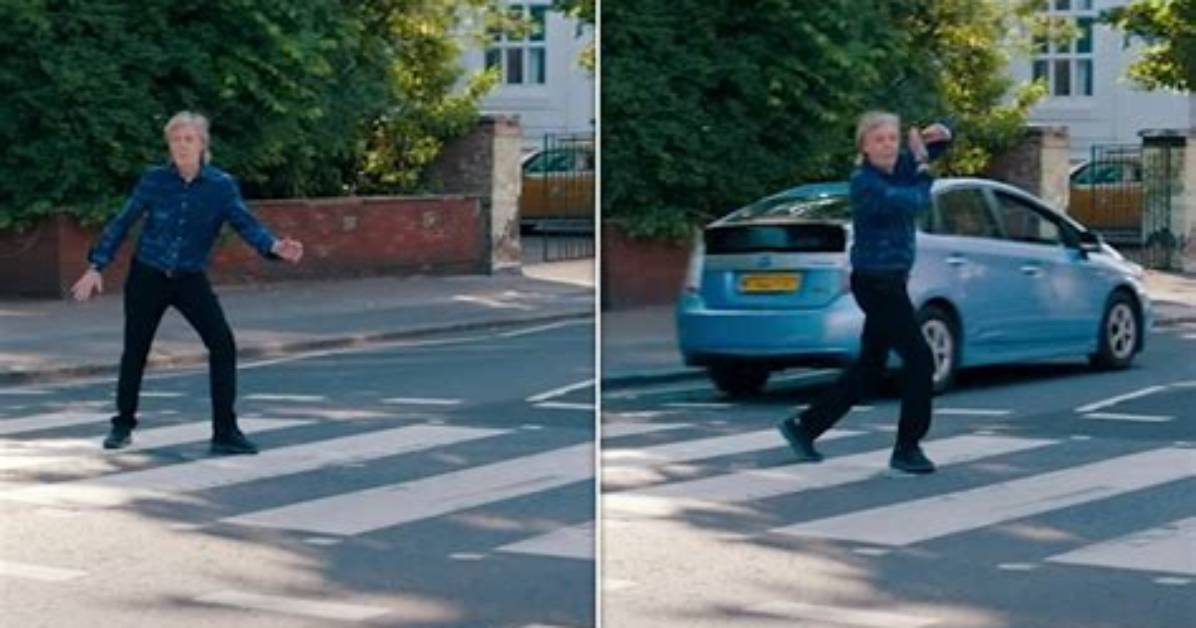 Paul Mccartney Almost Hit by Car on Abbey Road: Video – Hollywood Life