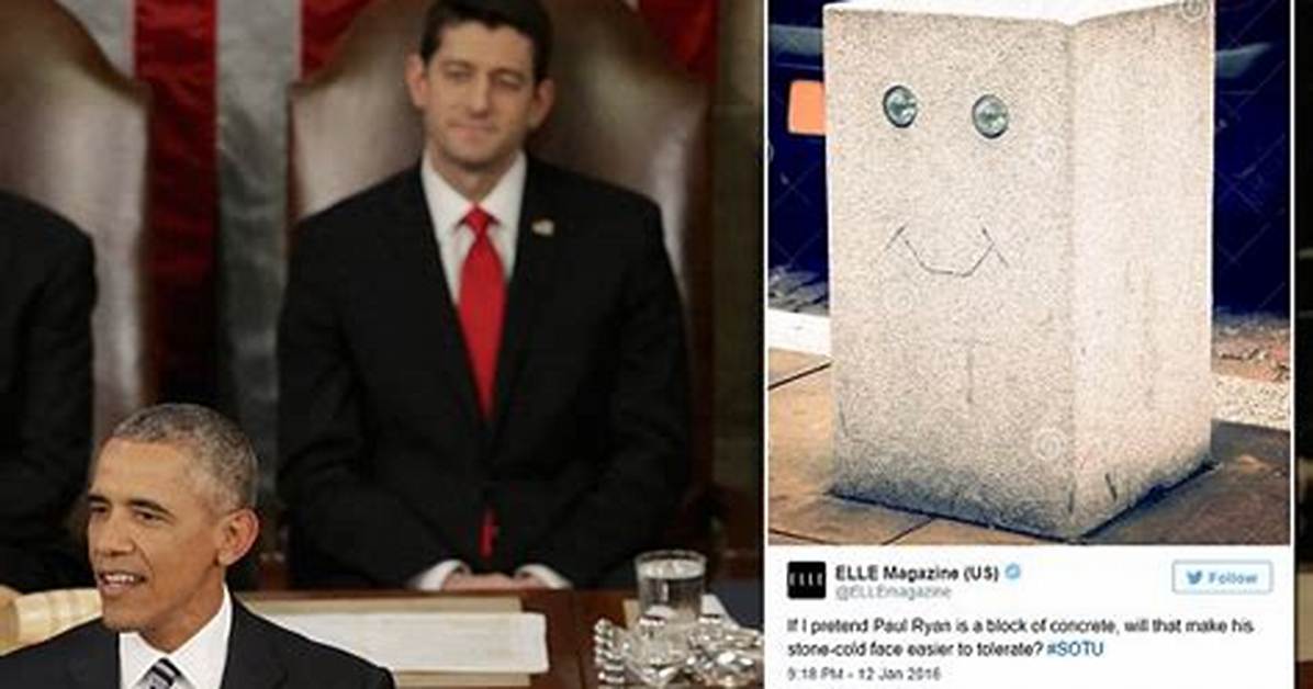 Paul Ryan’s Poker Face at Sotu: Zoe Saldana & More Slam House Speaker for Not Clapping