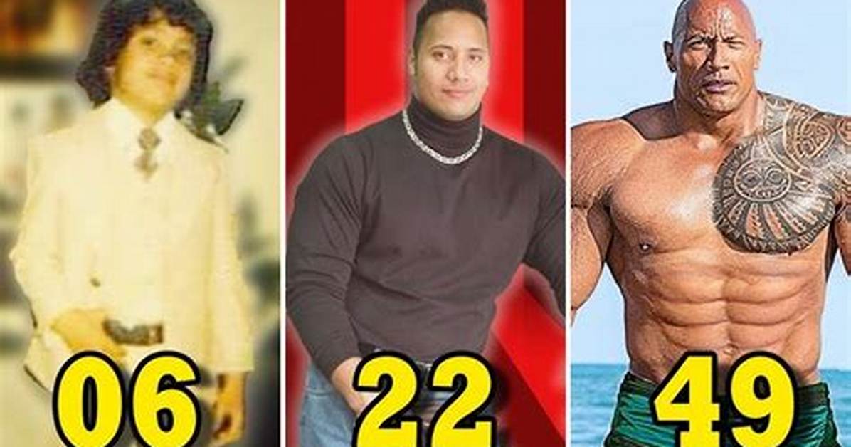 Photos of Dwayne Johnson’s Transformation – Hollywood Life