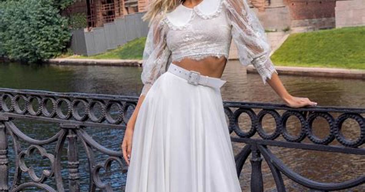 Photos of Her White Crop Top Dress – Hollywood Life