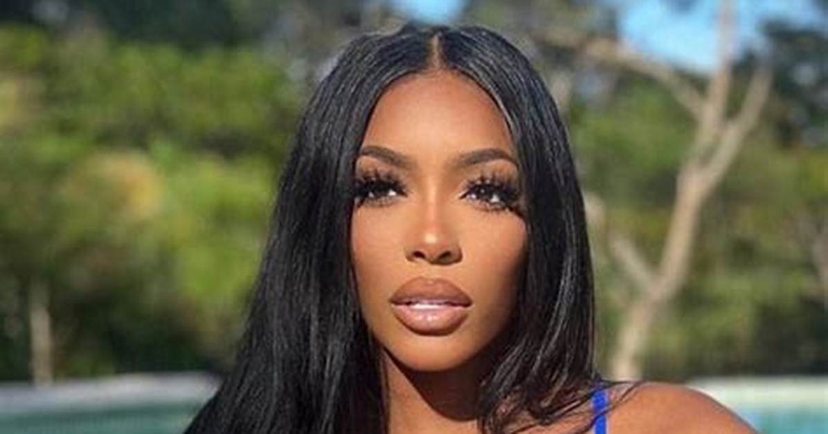 Porsha Williams Rocks Tiny Red Bikini While Playing with Pigs on the Beach — Watch